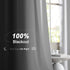 2 Pack White Blackout Curtains for Bedroom, Thermal Insulated Rod Pocket Drapes for Light Blocking and Noise Reduction, White, 132 x 213 cm