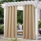 Waterproof Outdoor Patio Curtain, Blackout Gazebo Drape for Pergola, Porch and Privacy Screening, Single Panel, Biscotti Beige, 132 x 241 cm