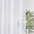 2 Pack White Sheer Voile Curtains, Crinkled Lightweight Grommet Window Drapes for Bedroom, Cottage and Farmhouse, White, 132 x 213 cm