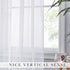 2 Pack White Sheer Voile Curtains, Crinkled Lightweight Grommet Window Drapes for Bedroom, Cottage and Farmhouse, White, 132 x 213 cm