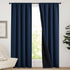 2 Pack 100% Blackout Curtains, Thermal Insulated Window Drapes for Bedroom, Guest Room and Shift Workers, Navy, 132 x 213 cm