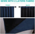 2 Pack 100% Blackout Curtains, Thermal Insulated Window Drapes for Bedroom, Guest Room and Shift Workers, Navy, 132 x 213 cm