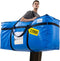 2 Pack 261 L Extra Large Storage Bags with Visible Window, XXL Heavy-Duty Moving Bags For Storage, Wrap Around Handles, Blue