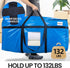 2 Pack 261 L Extra Large Storage Bags with Visible Window, XXL Heavy-Duty Moving Bags For Storage, Wrap Around Handles, Blue