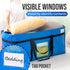 2 Pack 261 L Extra Large Storage Bags with Visible Window, XXL Heavy-Duty Moving Bags For Storage, Wrap Around Handles, Blue