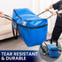 2 Pack 261 L Extra Large Storage Bags with Visible Window, XXL Heavy-Duty Moving Bags For Storage, Wrap Around Handles, Blue