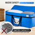 2 Pack 261 L Extra Large Storage Bags with Visible Window, XXL Heavy-Duty Moving Bags For Storage, Wrap Around Handles, Blue