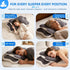 Ergonomic Cervical Neck Support Pillow, Memory Foam Contour Bed Pillow for Side Sleepers and Neck Comfort, Standard Size, Grey