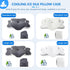 Ergonomic Cervical Neck Support Pillow, Memory Foam Contour Bed Pillow for Side Sleepers and Neck Comfort, Standard Size, Grey