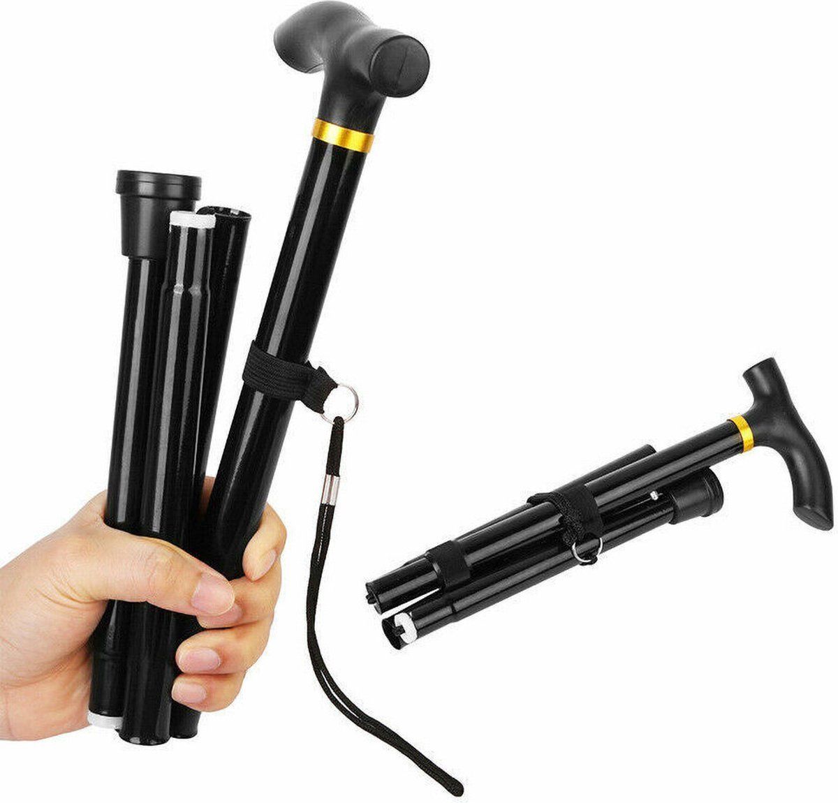 Walking Stick, self-defense walking stick, ultragrip walking stick, retractable walking stick, hiking wall sign