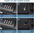 Cash Box, Portable Safe, Small Beach Safe, Locker, Security, Combination Lock, Vacation, for Cats, Dogs and Small Pets
