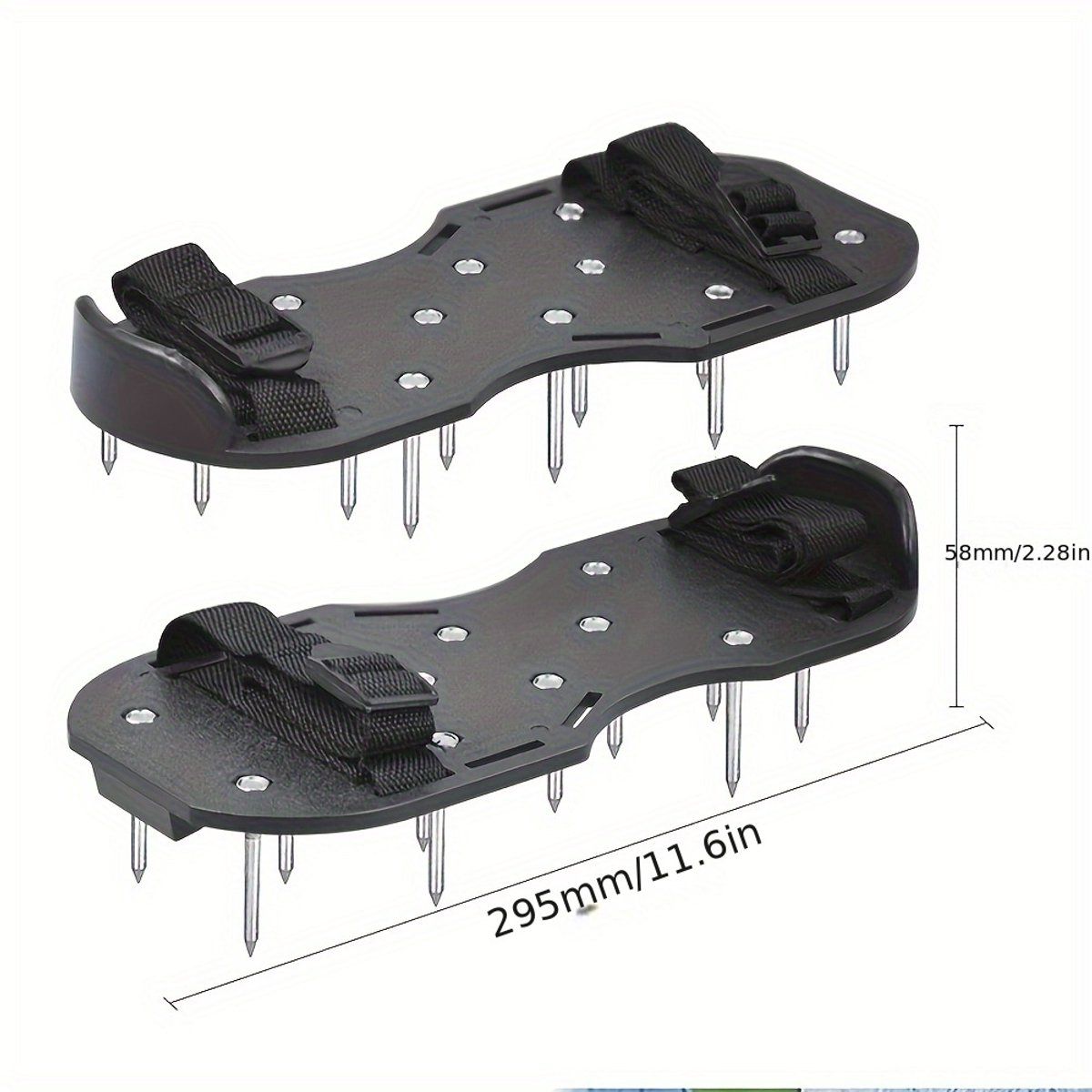 Lawn Aerator Shoes Grass Spike Shoes Adjustable Straps Garden Soil Tool