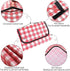 Large Waterproof Picnic Blanket 200 x 200 cm, Red Checkered Foldable Soft Portable Outdoor Rug for Camping, Beach, Park & Backyard BBQ