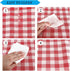 Large Waterproof Picnic Blanket 200 x 200 cm, Red Checkered Foldable Soft Portable Outdoor Rug for Camping, Beach, Park & Backyard BBQ