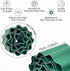 Plastic Garden Edging, Flexible Lawn Border Fence for Garden Boundaries, Flowerbeds and DIY Landscape Projects, Green, 9 m x 15 cm