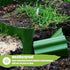 Plastic Garden Edging, Flexible Lawn Border Fence for Garden Boundaries, Flowerbeds and DIY Landscape Projects, Green, 9 m x 15 cm