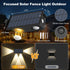 4 Pieces solar wall lamps, Warm white, waterproof, LED decorative outdoor wall lamps, for verandas, decks, terraces, patios, gardens