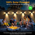 4 Pieces solar wall lamps, Warm white, waterproof, LED decorative outdoor wall lamps, for verandas, decks, terraces, patios, gardens