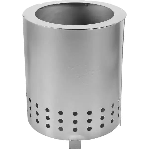 Portable Metal Tabletop Fire Pit with Ventilation Holes for Garden, Camping and Outdoor Warmth, Compact Personal Fireplace, Black