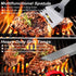 29 Piece Stainless Steel BBQ Grill Tool Set with Storage Case for Camping, Picnics, Outdoor Barbecue and Home Grilling