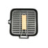 Foldable Non-Stick Iron Grill Pan with Lid and Wooden Handle for Camping, Hiking, Picnics and Outdoor Cooking, Black, 20 cm