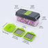 13-in-1 Vegetable Chopper with 8 Interchangeable Stainless Steel Blades and Storage Box for Slicing, Dicing, Grating and Chopping