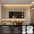 Battery Operated Warm White LED Strip Lights with Remote Control, 8 Modes, Dimmable Timer and Cuttable Self-Adhesive Backing