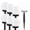 6 Pack Solar Powered Garden Stake Lights with Automatic Dusk to Dawn Sensor, IP44 Weatherproof Path Lighting, Cool White, 35 cm