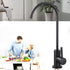 Drinking Water Faucet Kitchen Mixer Stainless Steel Water Filter Faucet, 360 Degree Rotation, 12.2x27cm Overall Size, Silver/Black Finish Options