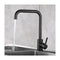 Kitchen Faucet 7-Shaped Kitchen Faucet in 304 Steel Kitchen Faucet 360 Swivel with Removable Aerator Anti-limescale, Black/Brushed Finish Options