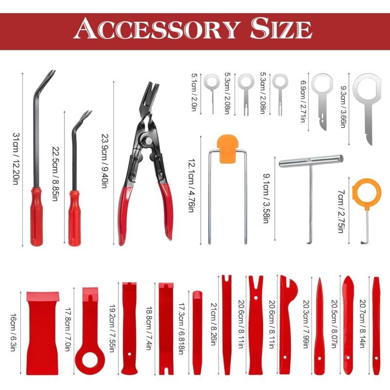 High Quality 28Pcs Auto Mechanic Tool Kit Car Cleaning Kit Car Cover Fastener Accessories Clip Removal Repair Tools