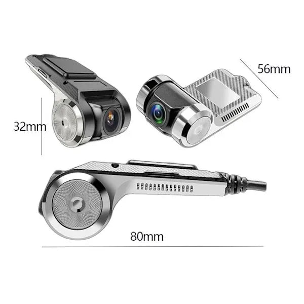 Car Camera Driving Recorder Car View Camera 1080P, Zinc Alloy + ABS material, driving view recording, vehicle safety use, Black/Silver Color Options