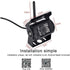 WIFI HD Wireless Truck Backup Camera, 12V-24V, 170 degree Wide Angle, 50m Range, Night Vision, Waterproof IP67, Metal material, White Color