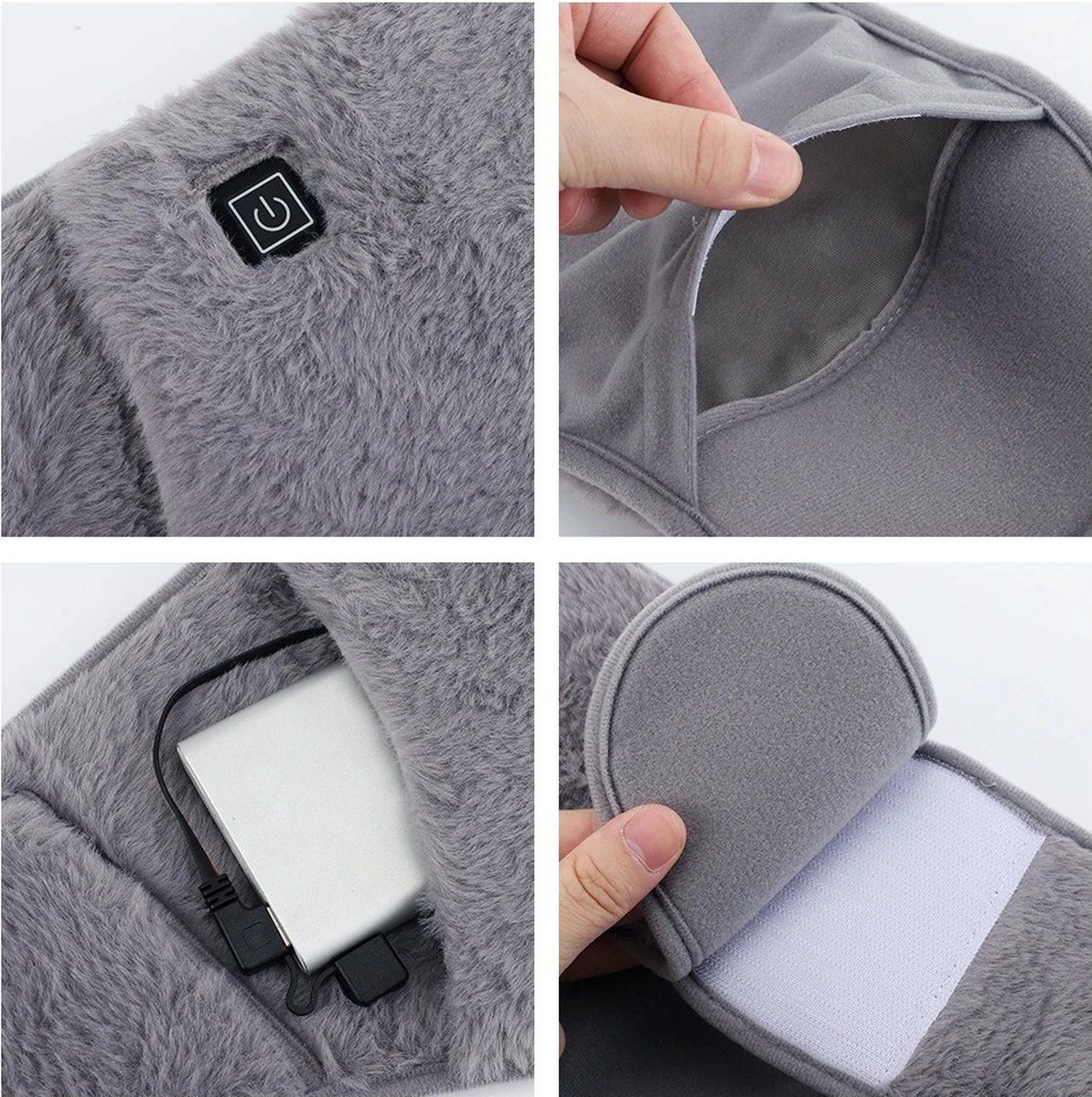 Electric Belly Warmer and Hand Warmer Heating Belt for Menstrual Pain and Lower Back Relief, Soft Belt, 3 Heat Settings