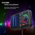 Bluetooth adapter for car use with FM transmitter, Bluetooth V5.0, large screen, supports hands-free calling, Siri and Google, Black