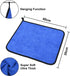 6 Pieces Microfiber Car Cleaning Cloths, Super Absorbent Two-Tone Wash Towels for Cars, Kitchens and Windows, Blue Grey, 30 x 40 cm