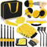 22 Pieces Car Wash Kit with Polishing Tools, Rim Brush and Interior and Exterior Car Care Accessories for Vehicle Cleaning
