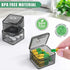 Monthly Pill Organizer Once a Day, 30-Day Easy Open Pill Case with Large Compartments for Travel, Transparent, Black