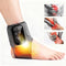 Wireless Foot Massager, Heated Ankle and Heel Wrap with Sole Massage, Adjustable Warm Therapy for Home Use, 3 Settings, 5 Heat Levels, Grey