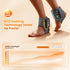 Wireless Foot Massager, Heated Ankle and Heel Wrap with Sole Massage, Adjustable Warm Therapy for Home Use, 3 Settings, 5 Heat Levels, Grey
