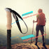 Mountaineering Walking Poles, Adjustable Trekking Poles with Anti-Shock Function, Ultralight & Compact, Foldable with Storage Bag and Accessories