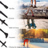 Mountaineering Walking Poles, Adjustable Trekking Poles with Anti-Shock Function, Ultralight & Compact, Foldable with Storage Bag and Accessories
