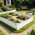 5 Pack, Garden Fence Plastic Picket Edging for Lawn Flower Bed Border Decorative Yard, 8x5.9in, for Garden, Patio, Outdoor and Seasonal Use