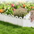 5 Pack, Garden Fence Plastic Picket Edging for Lawn Flower Bed Border Decorative Yard, 8x5.9in, for Garden, Patio, Outdoor and Seasonal Use