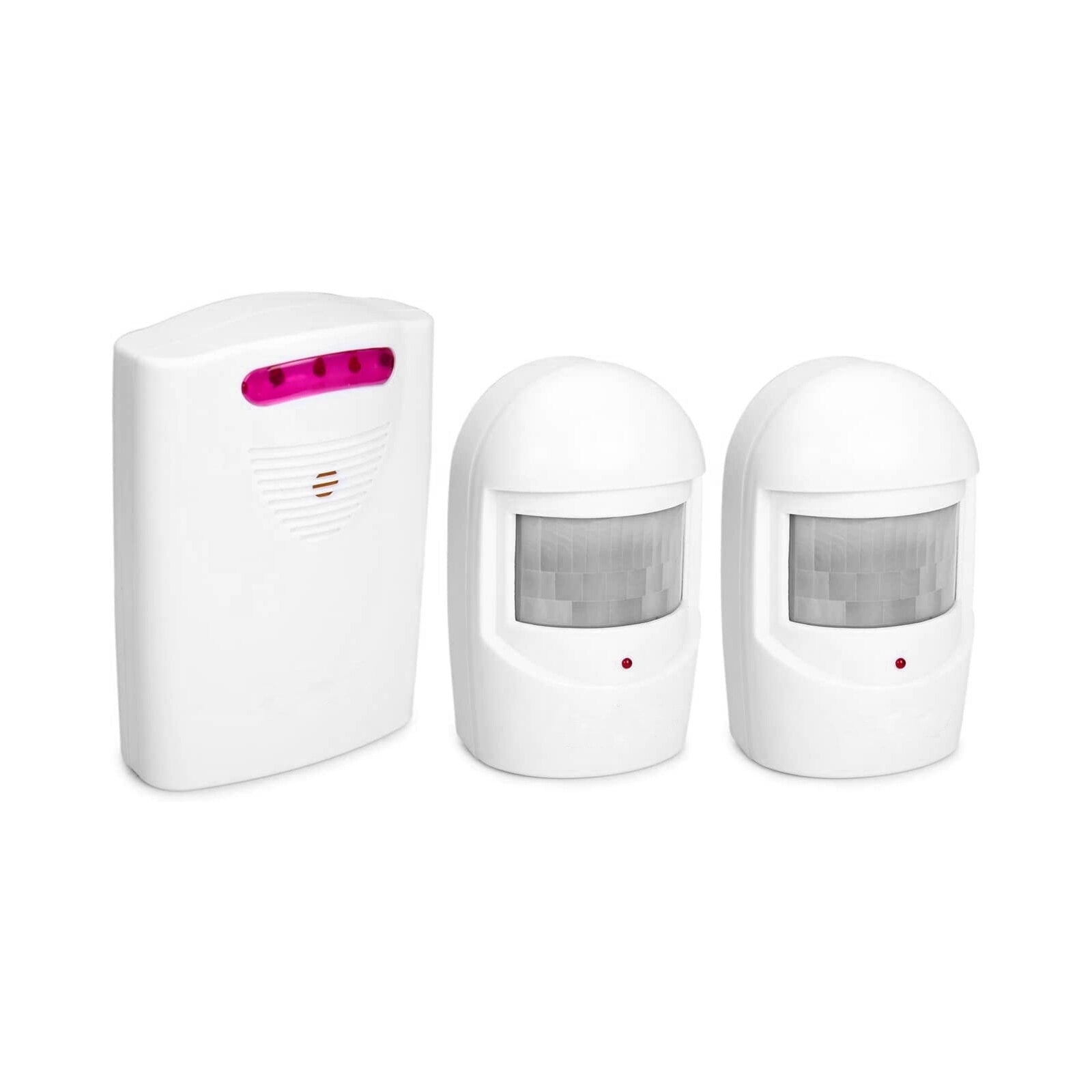 Sueriy Wireless Driveway Alarm Alert System Security Garage Intruder PIR Motion Sen Sor with 1 Receiver and 2 Transmitters for Home Outdoor Use