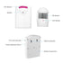 Sueriy Wireless Driveway Alarm Alert System Security Garage Intruder PIR Motion Sen Sor with 1 Receiver and 2 Transmitters for Home Outdoor Use