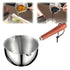 Cooking Utensils , Stainless Hot Oil Pot with Wooden Handle New Oil Pot Container for Kitchen Cooking Oil Strainer Pot A