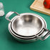 Stainless Steel Instant Noodle Pot , 7.1" Korean Ramen Noodle Pot with Handles Stainless Everyday Pan Golden Korean Cooking Pot for Soup Noodle Pasta Home and Outdoor Dishwasher SLD
