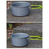 Cooking Utensils , Outdoor Camping Set Pot Cookware Picnic Pot Set Portable Alumina Heat Shielded Set Pot for 2 to 3 People As shown