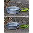 Cooking Utensils , Outdoor Camping Set Pot Cookware Picnic Pot Set Portable Alumina Heat Shielded Set Pot for 2 to 3 People As shown